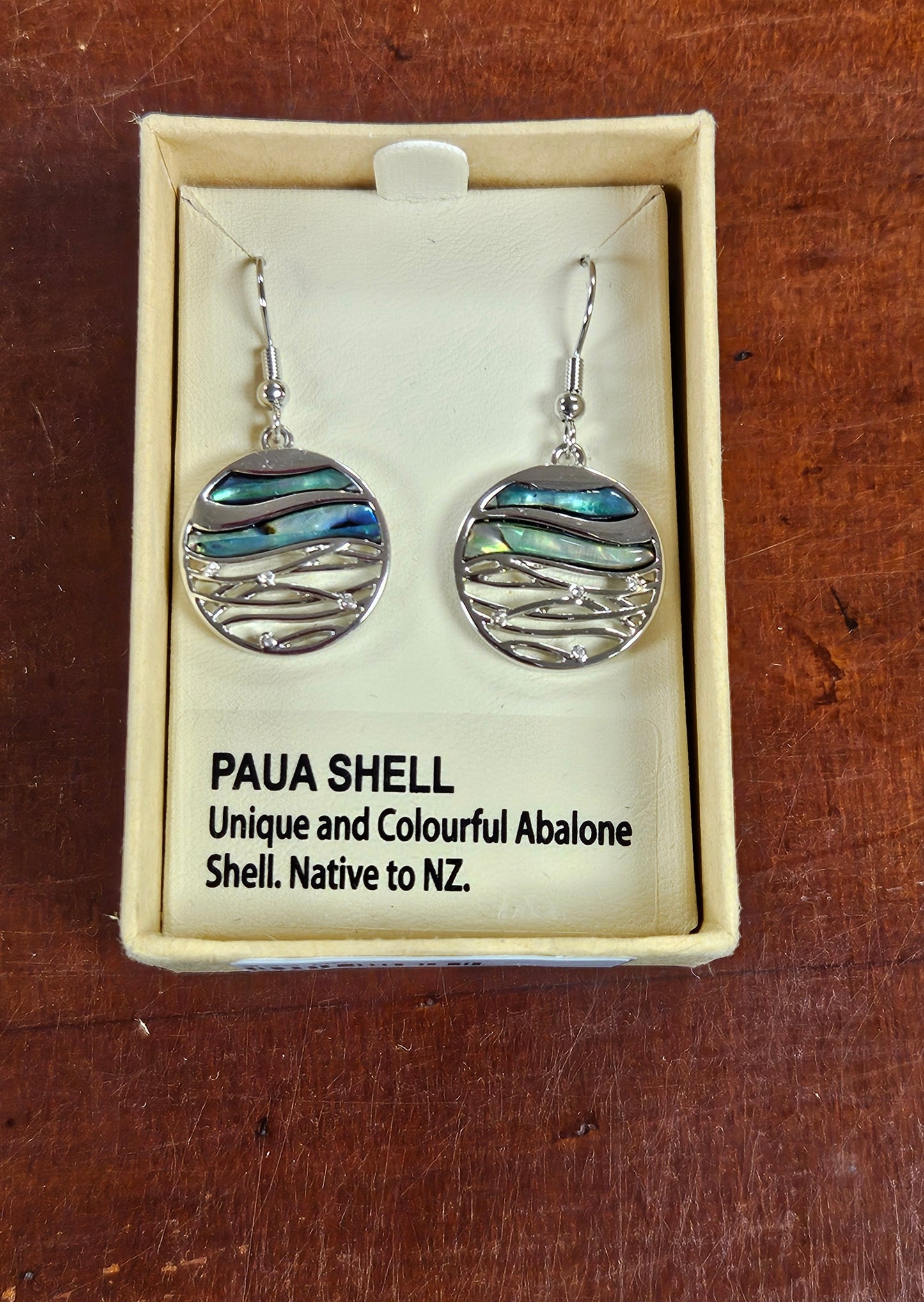 Paua Shell Hook Earrings
