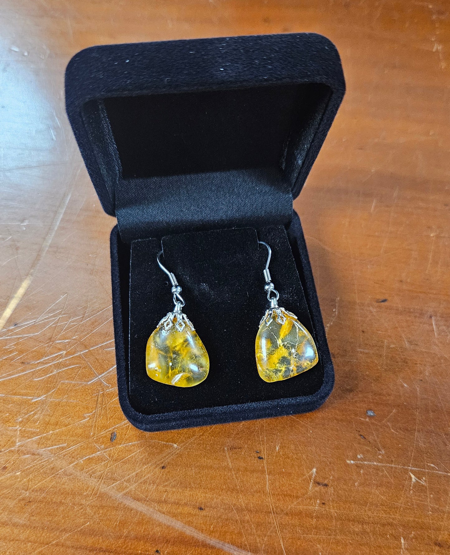 Kauri Gum Short Drop Earrings