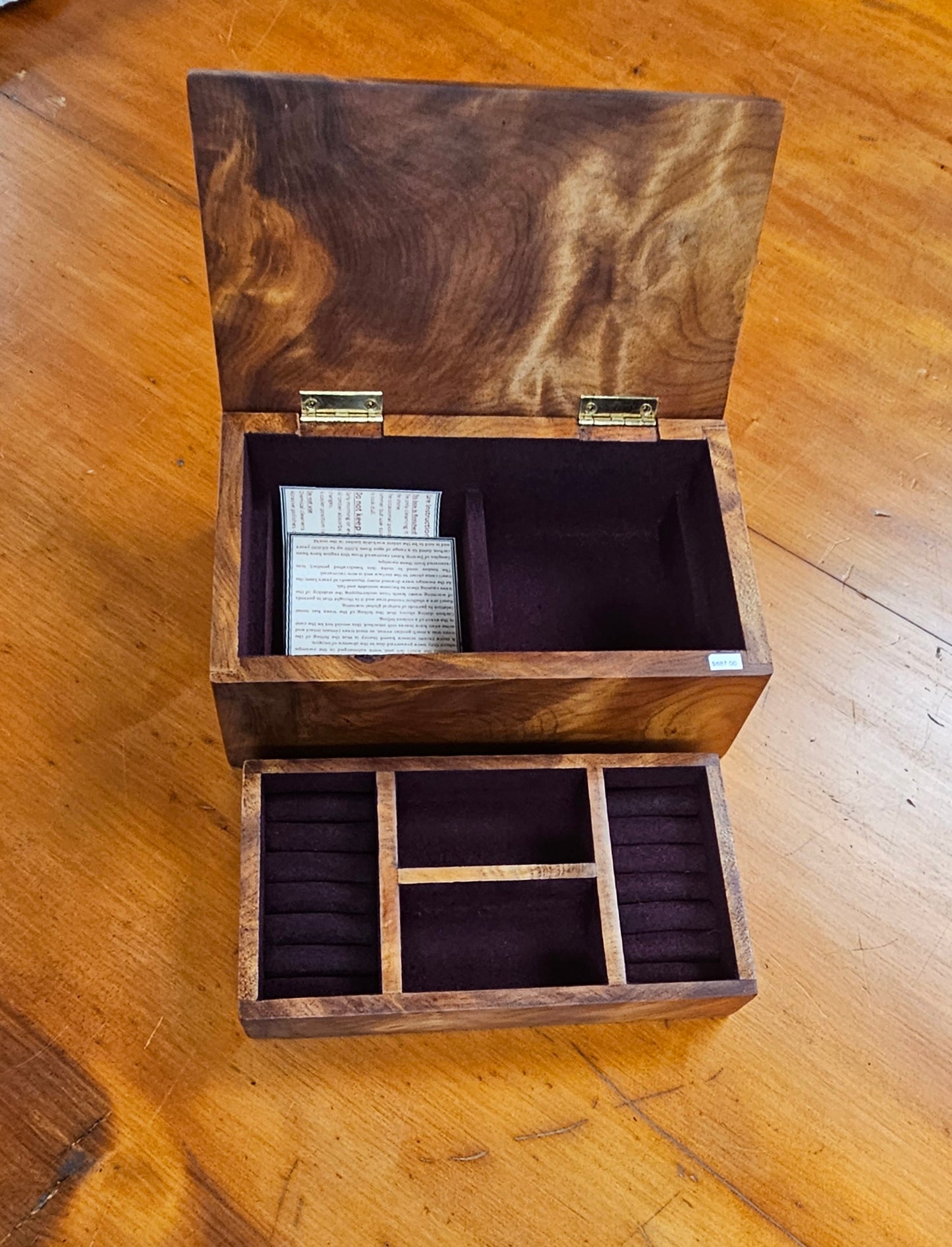 Kauri Double Layered Jewellery Box