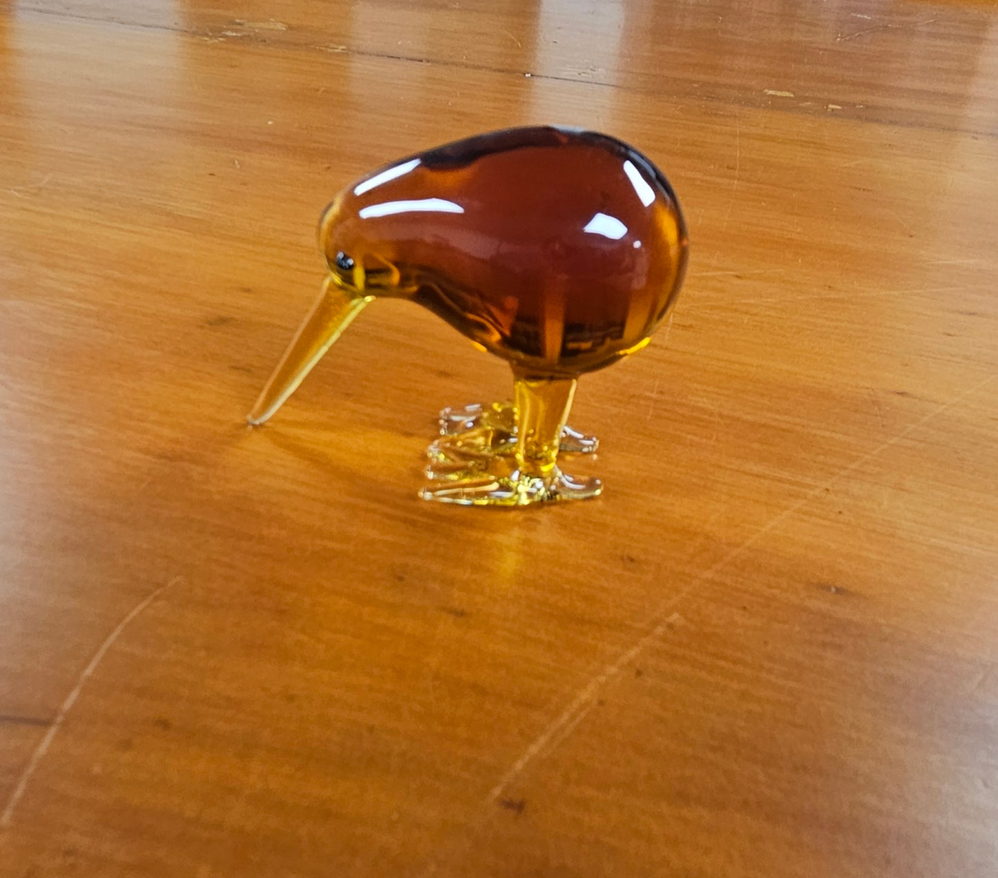 Glass Kiwi And Pukeko Ornament