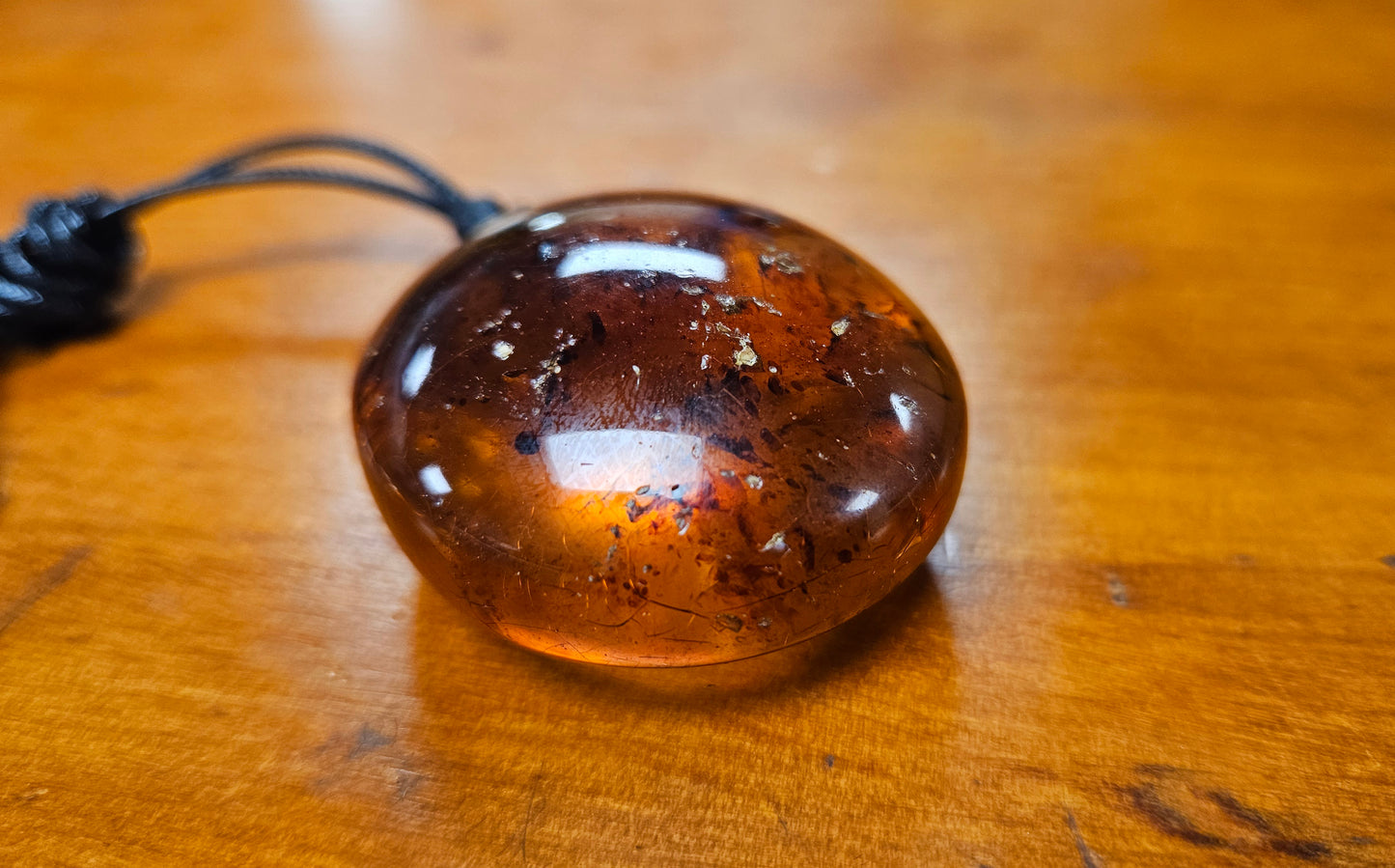 Kauri Gum Pendant Darker tones