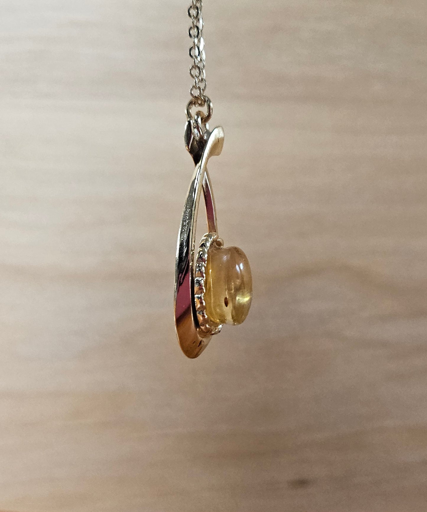 Kauri Gum Silver Pendant