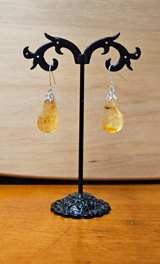 Kauri Gum Hook Style Earrings