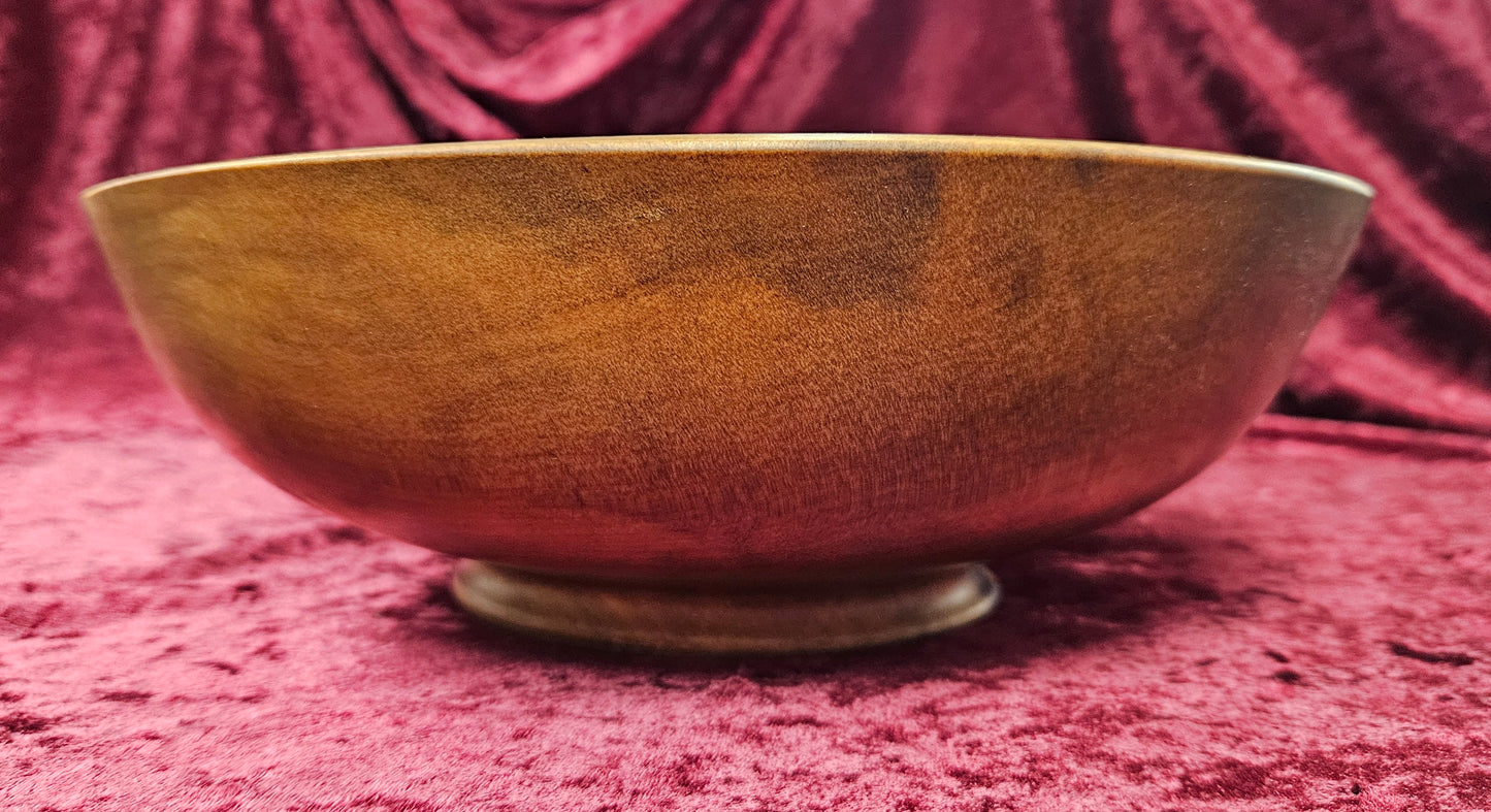 Large Dark Coloured Kauri Bowl