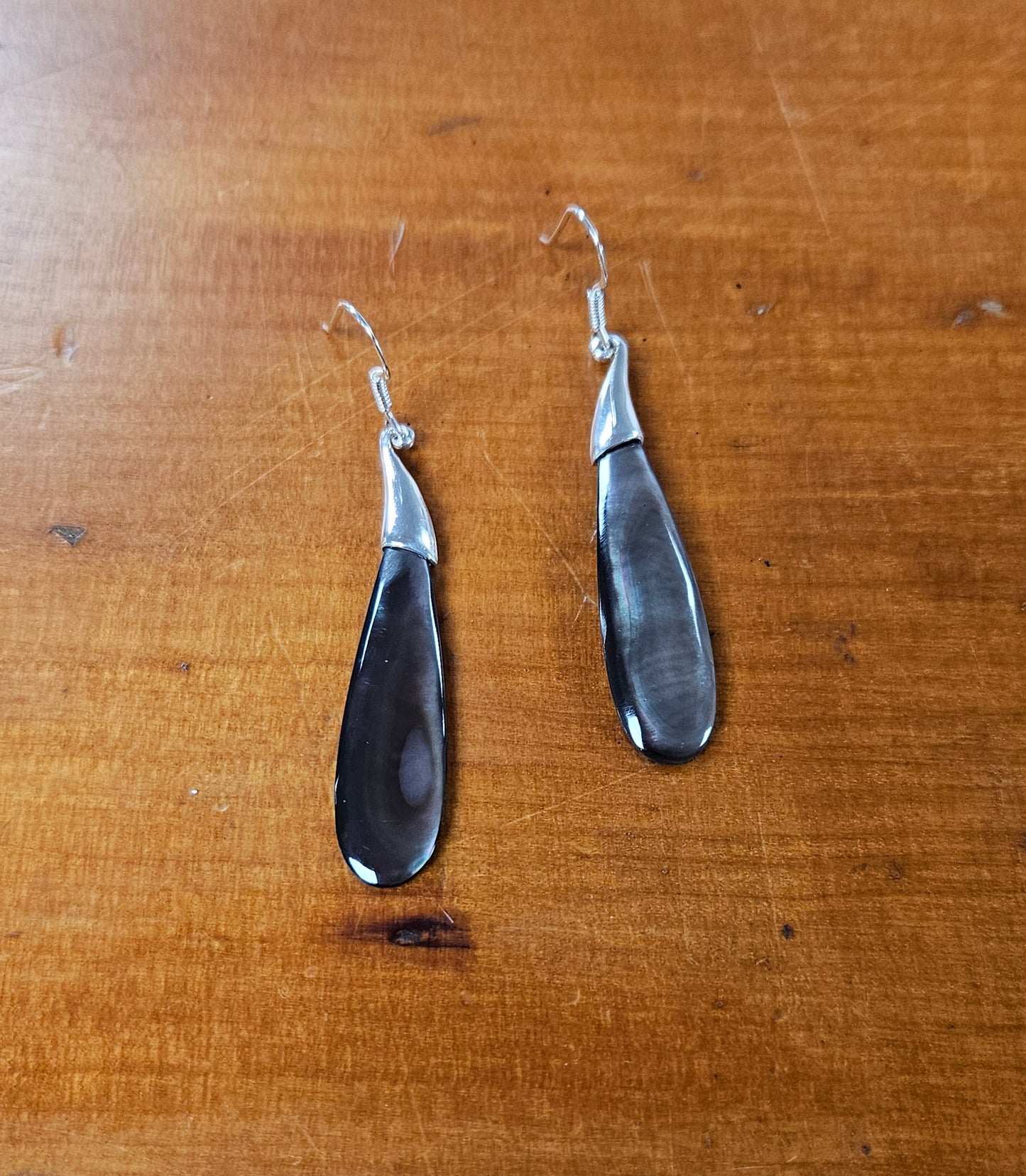 Black Pearl Shell Earrings