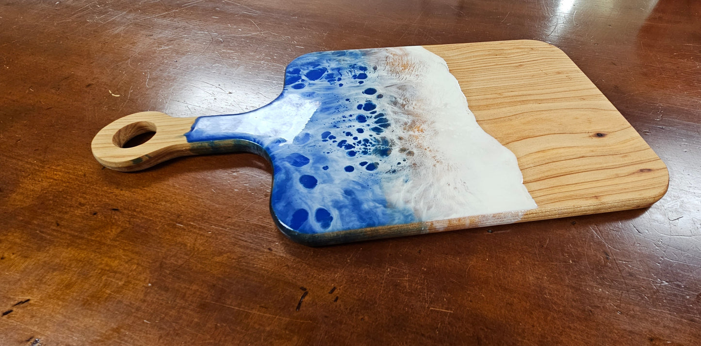 Thin Kauri Serving Board With Resin