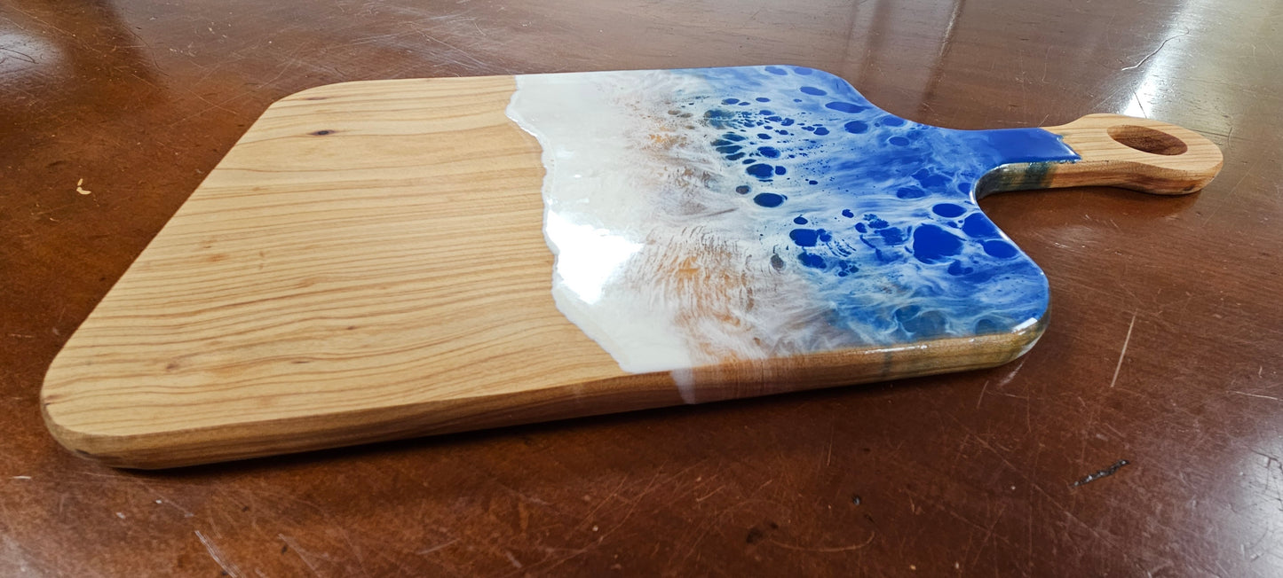 Thin Kauri Serving Board With Resin