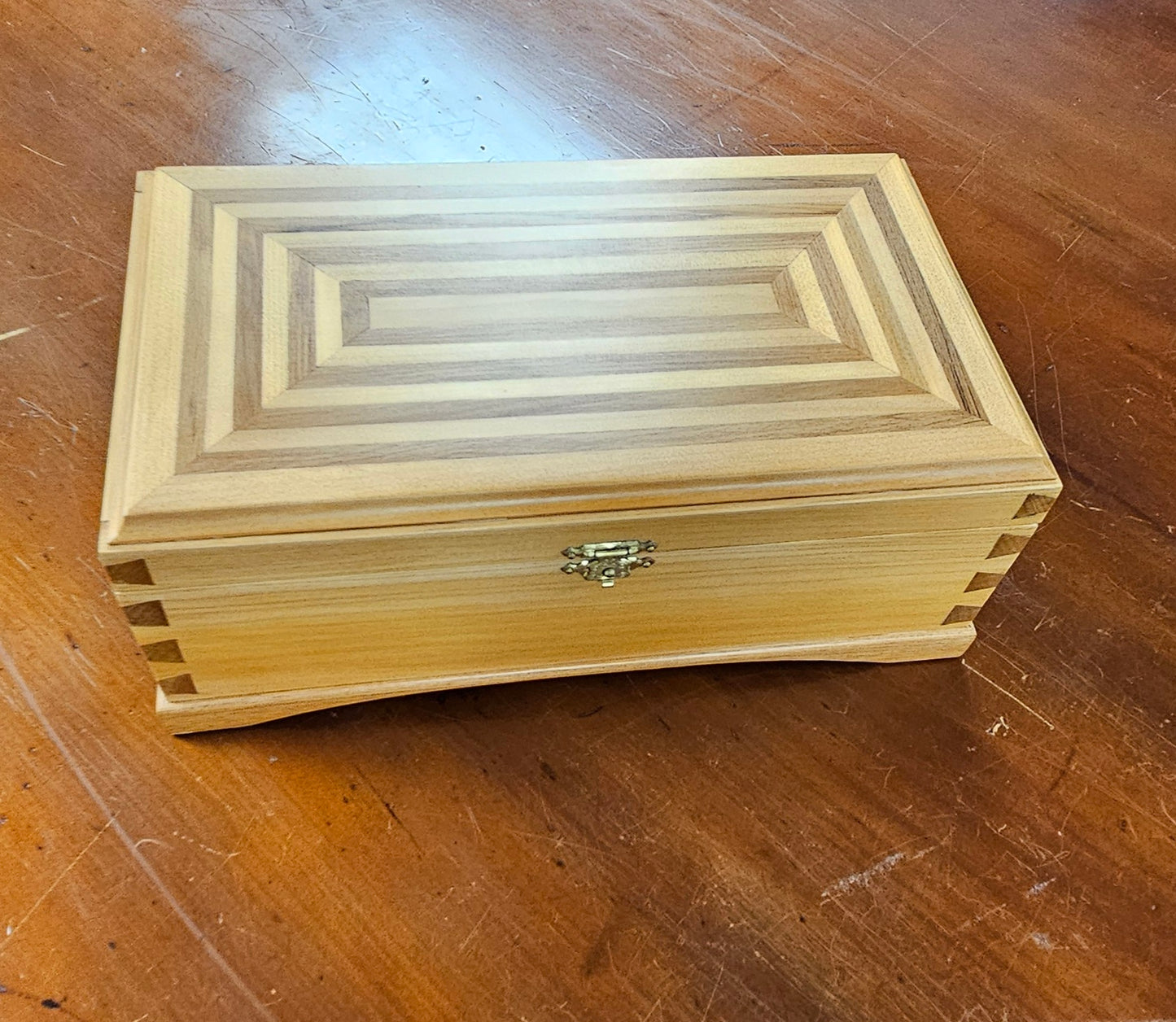 Large Kauri  Inlay Top Jewelley Box