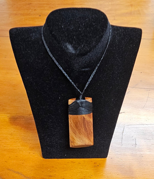 Kauri Wood Pendant .. Medium Thin