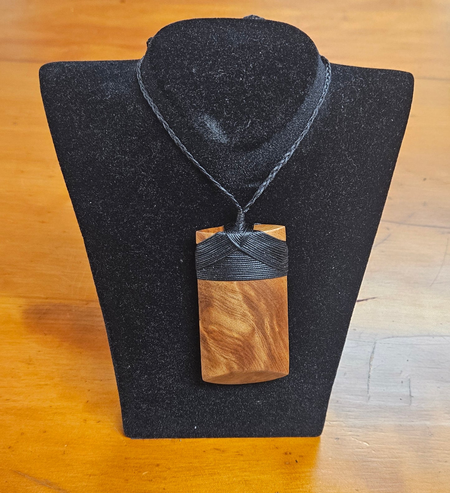 Kauri Wood Pendant .. Medium Wide