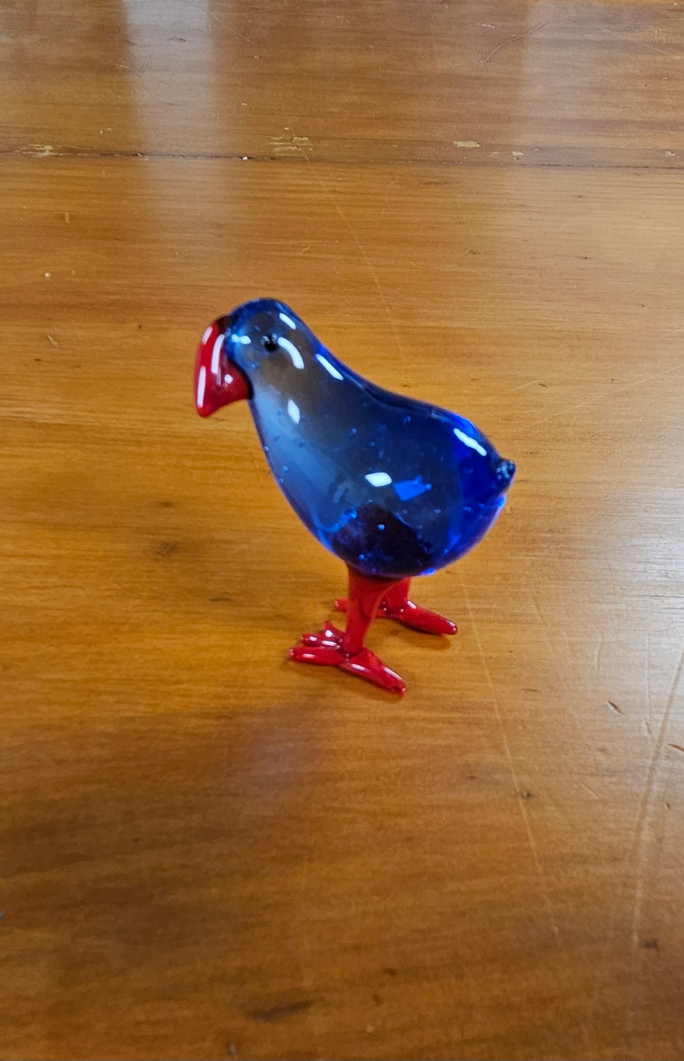 Glass Kiwi And Pukeko Ornament