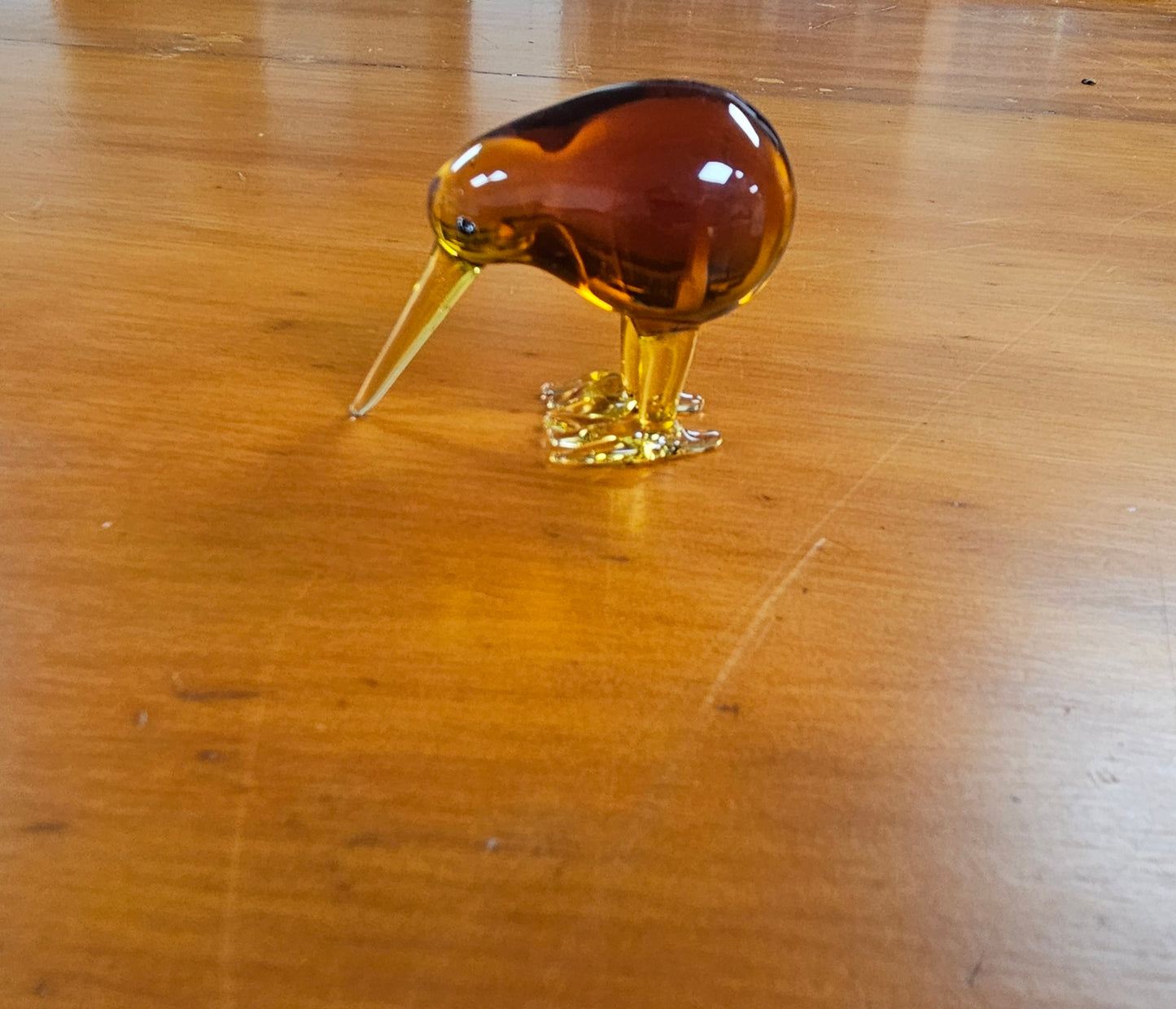 Glass Kiwi And Pukeko Ornament