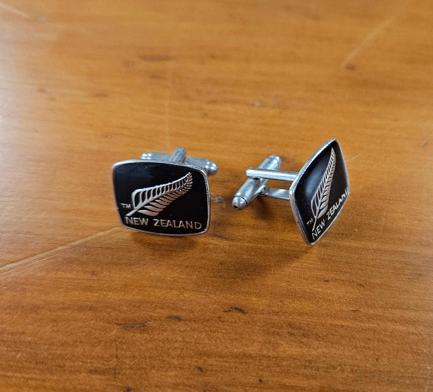 New Zealand Silver Fern Cufflinks