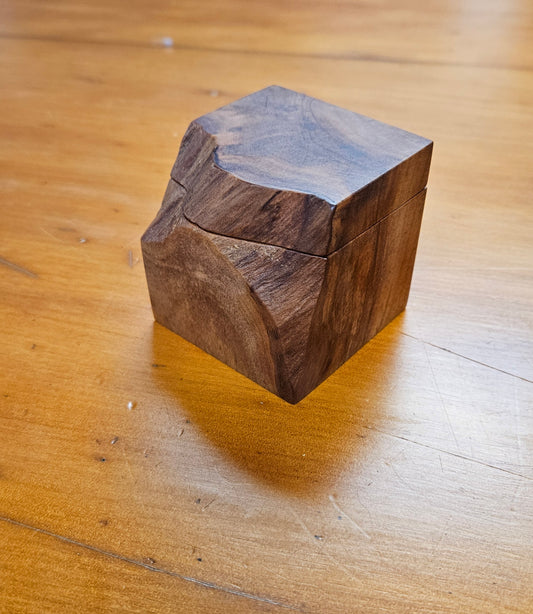 Swamp Kauri Single Ring Box / Proposal Box