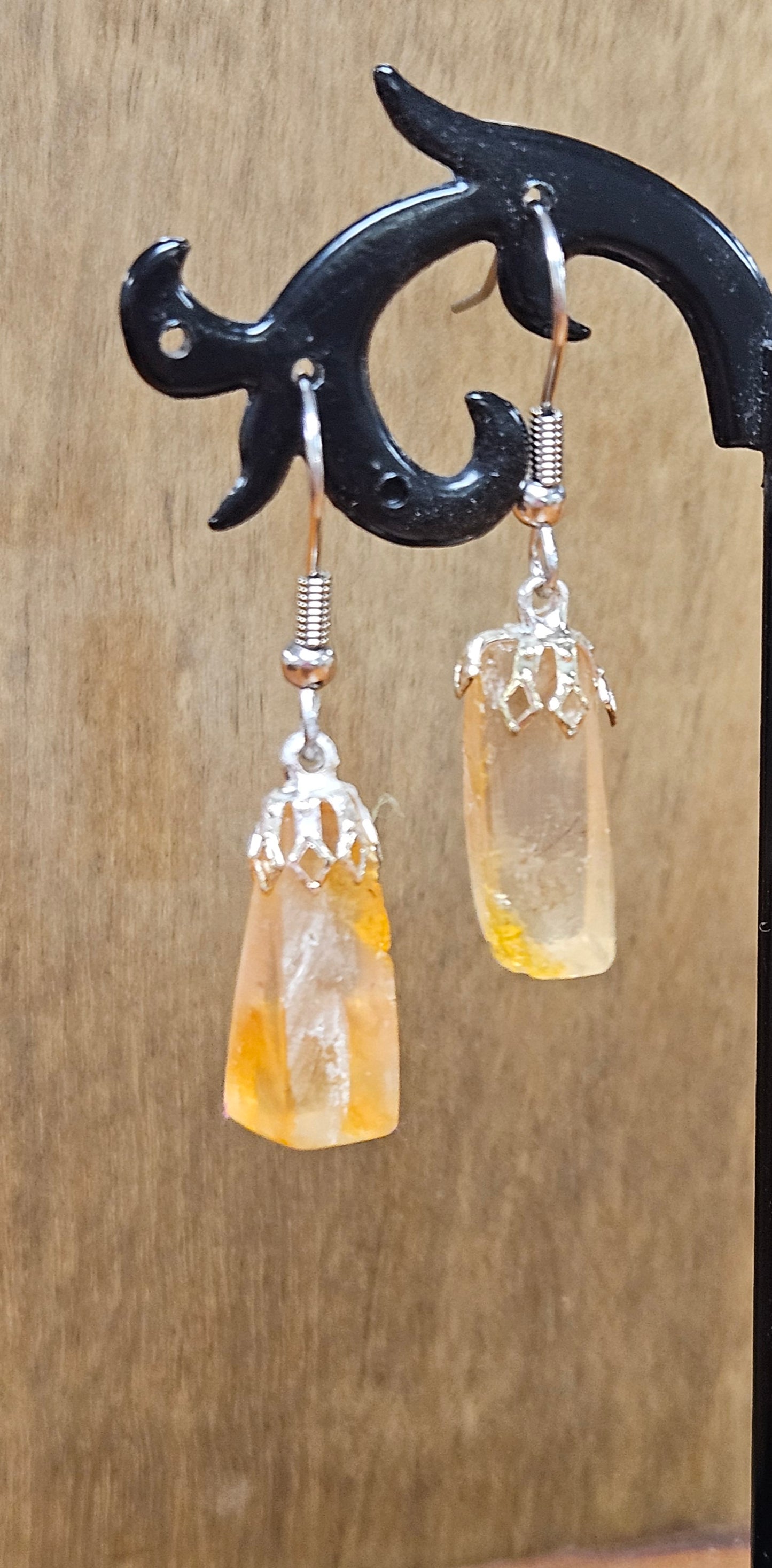 Kauri Gum Earrings... Triangle