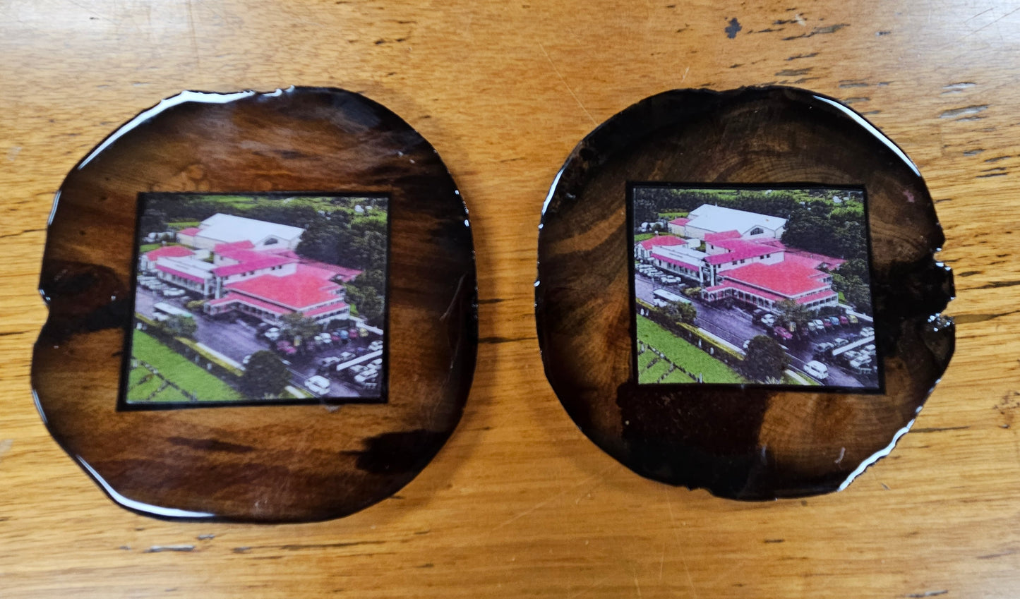 Swamp Kauri Coasters With Photo Inset